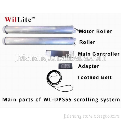 Digital programcontrol scrolling system of light box